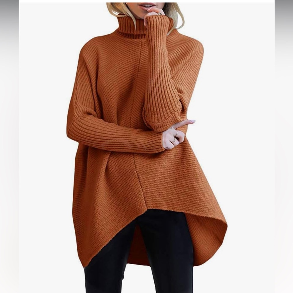 MILLCHIC orange cardigan size small
